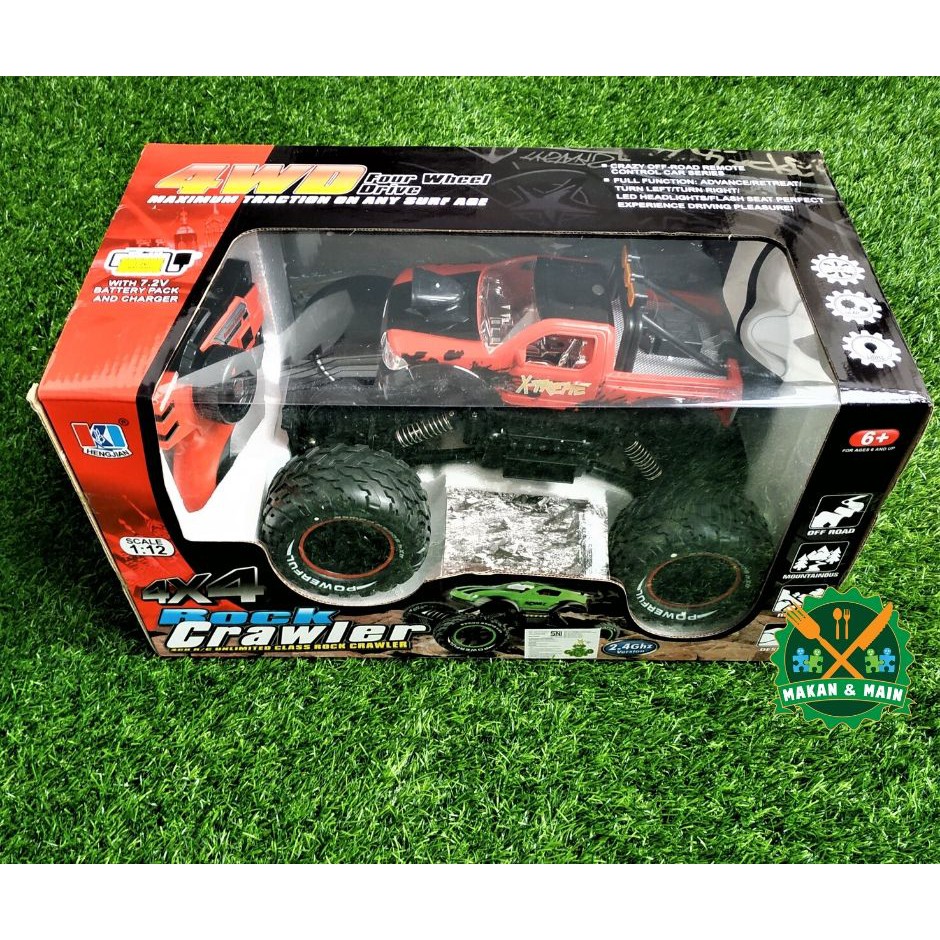 Cobain Mainan Remot kontrol Rock Crawler Remote Control Rc Car Offroad Jeep SNI 4x4 4WD 689-338 RC