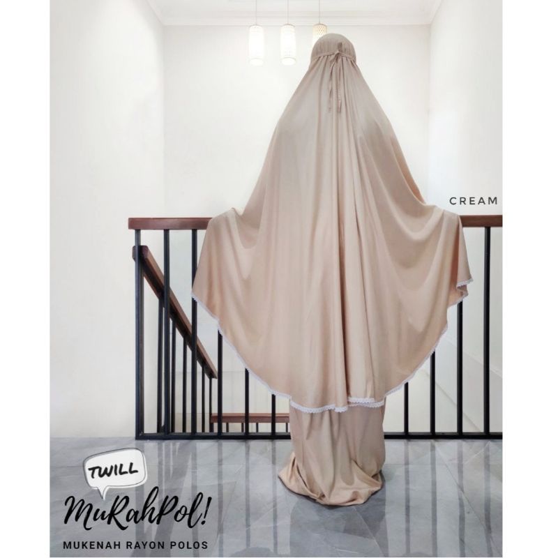 MURAHPOL MUKENA RAYON TWILL POLOS JUMBO