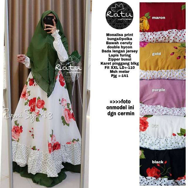 EVONI SYARI 3 GAMIS SYARI MURAH SOLO