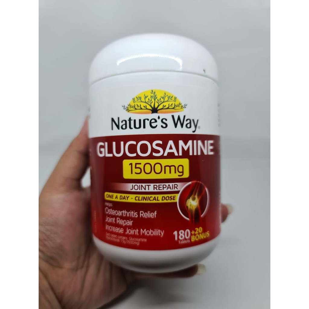 Nature's Way Glucosamine 1500mg 180 + 20 Bonus Tablets