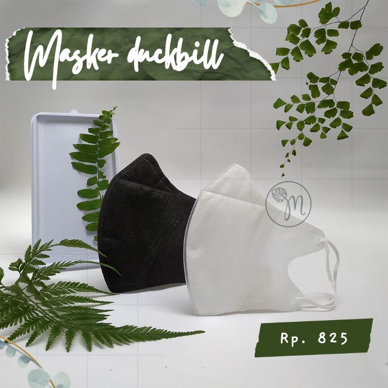 MASKER DUCKBILL ECER Masker hitam duckbill masker putih duckbill