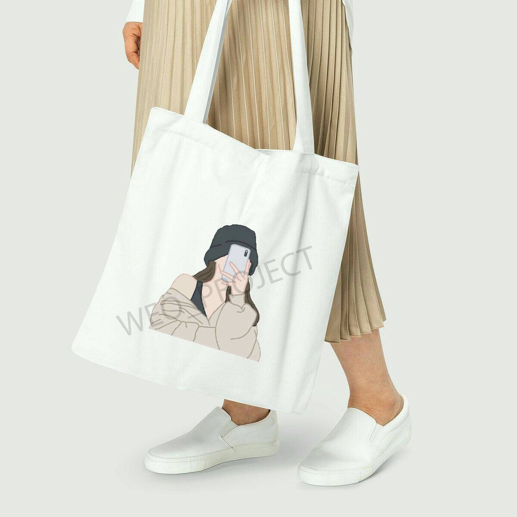 TOTE BAG KANVAS / TOTE BAG WANITA / TOTE BAG CEWE GAHUL