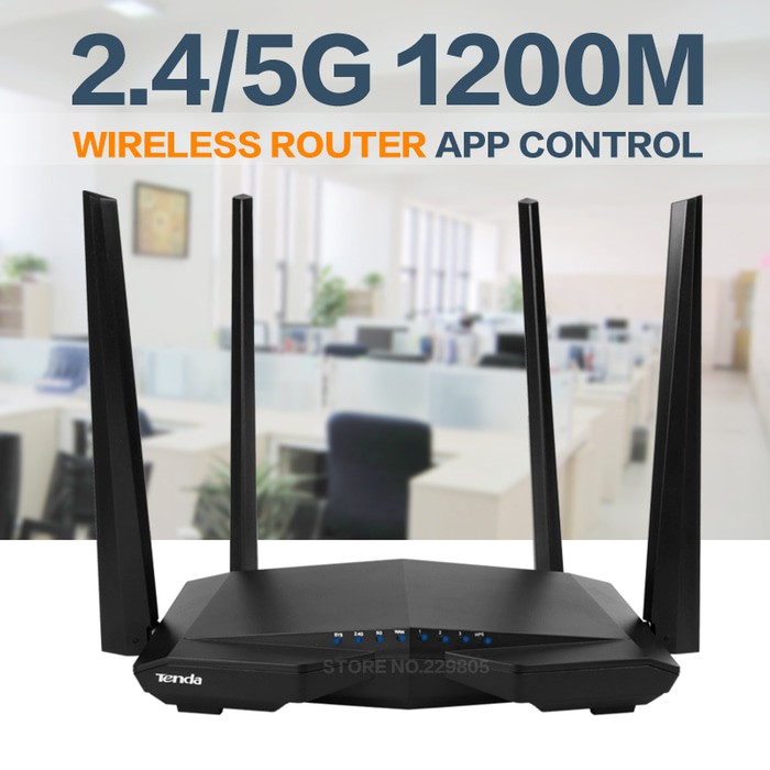 Tenda AC6 HIGH SPEED REPEATER WIFI AC1200 MU-MIMO SMART DUAL-BAND ROUTER