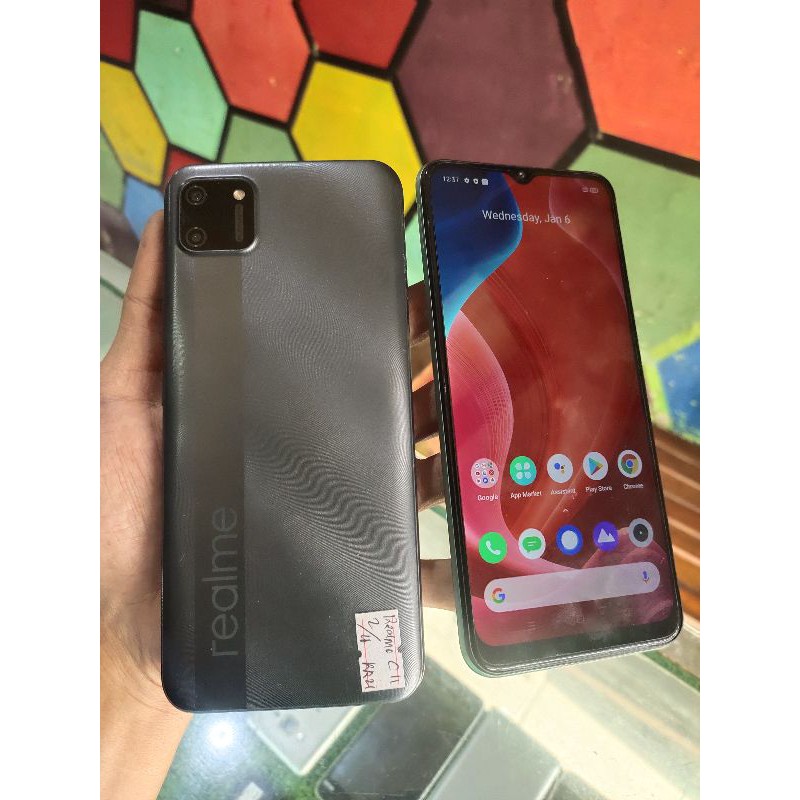 REALME C11 RAM 2/32 SEKEN SECOND BEKAS