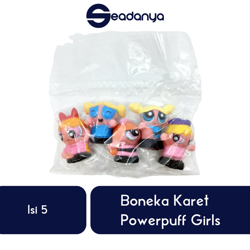 

Hiasan Kuetar Karet Powerpuff Girls Isi5 Dekorasi/Mainan-Perlengkapan Kue/Cake/Makanan/Kuetart
