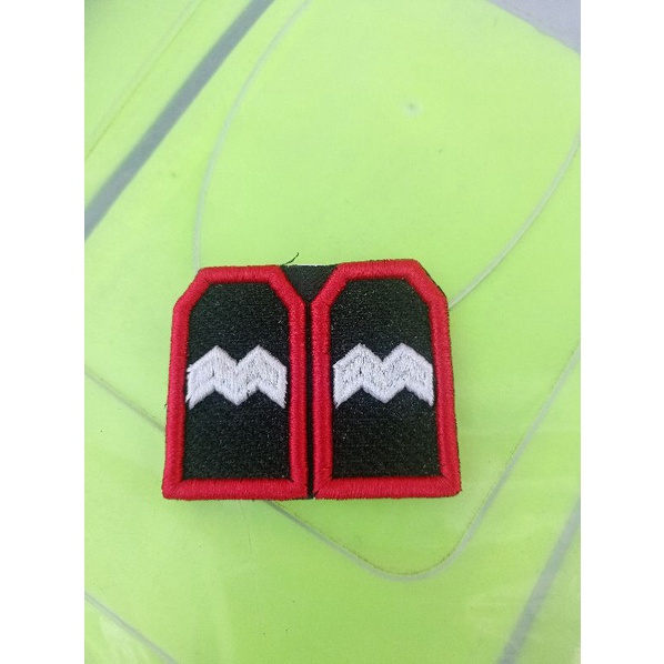 BORDIR TIMBUL PANGKAT AIPDA LIS MERAH