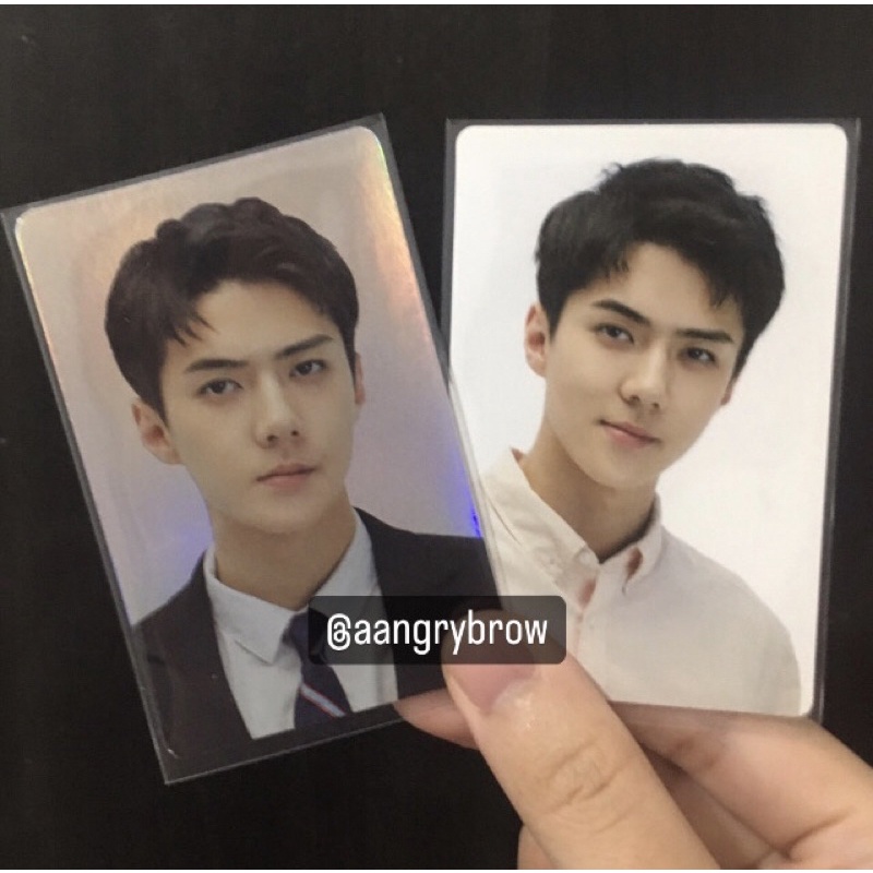 Photocard Sehun Hologram Deco Sticker The Elyxion Dot pair Sehun Stamp Universe