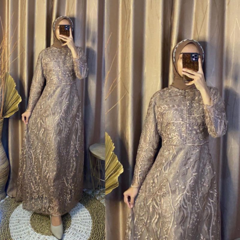 Gamis Tulle Busui Friendly Gamis Kondangan Kebaya Modern Kebaya Kartini Baju Kondangan Seragaman Pes