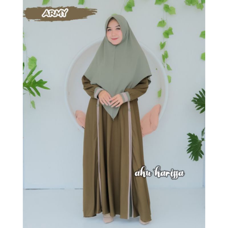 Gamis Ameena syari aku karissa, set syari aku karissa, gamis original