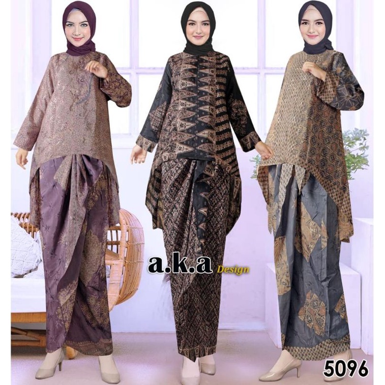 [5096] SETELAN ROK BATIK VISCOSE PREMIUM/SEMI SUTRA // KODE AKA