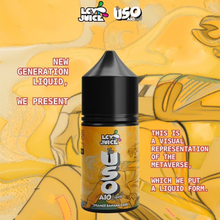 LCV JUICE THE USO AIO STEAMED BANANA CAKE 30ML LIQUID (1 PCS)