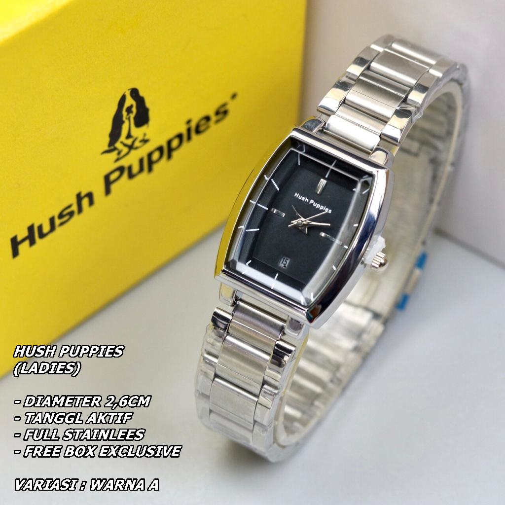 JAM TANGAN WANITA HUSH PUPPIES RANTAI BODY OVAL TANGGAL AKTIF