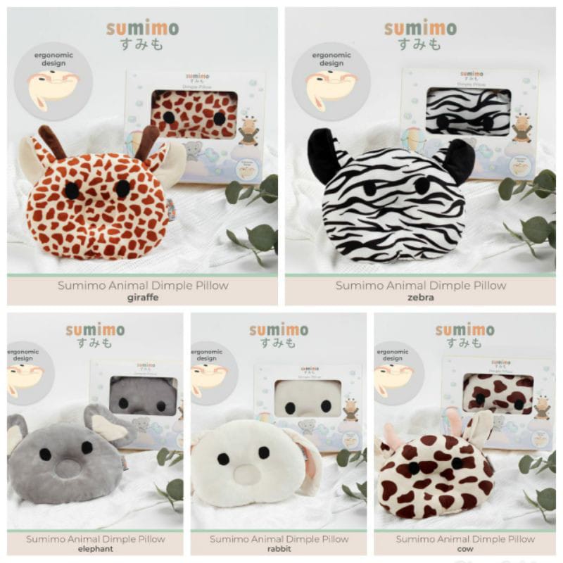 Sumimo Bantal Peang Bayi/ Bantal Bayi/ Alat Tidur Bayi/Bantal/Kado/Gift