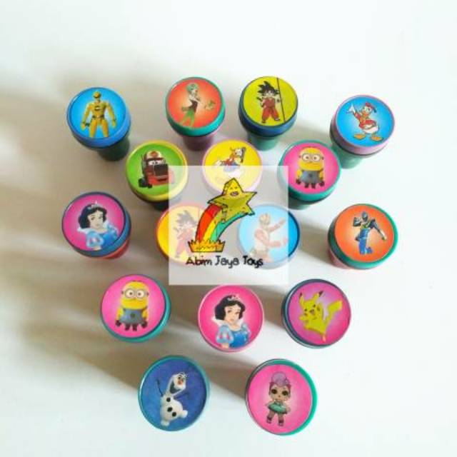 

45 PCS STEMPEL MAINAN ANAK MAINAN CAP STAMPEL EDUKASI JADUL MURAH