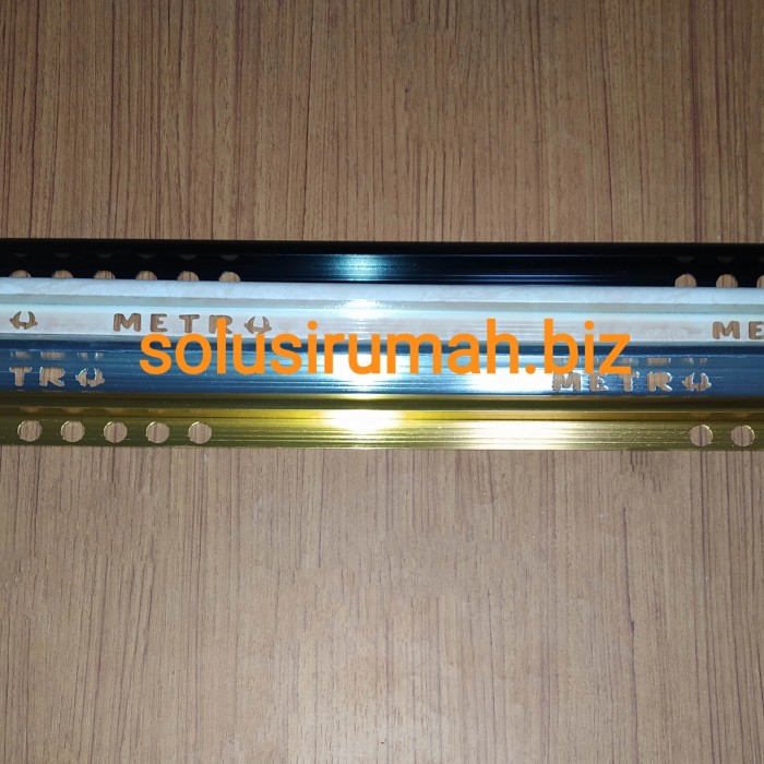 KUKU MACAN ALUMINIUM TEBAL panjang 125CM GRANITE GRANIT TRIM LIS LIST BON BON