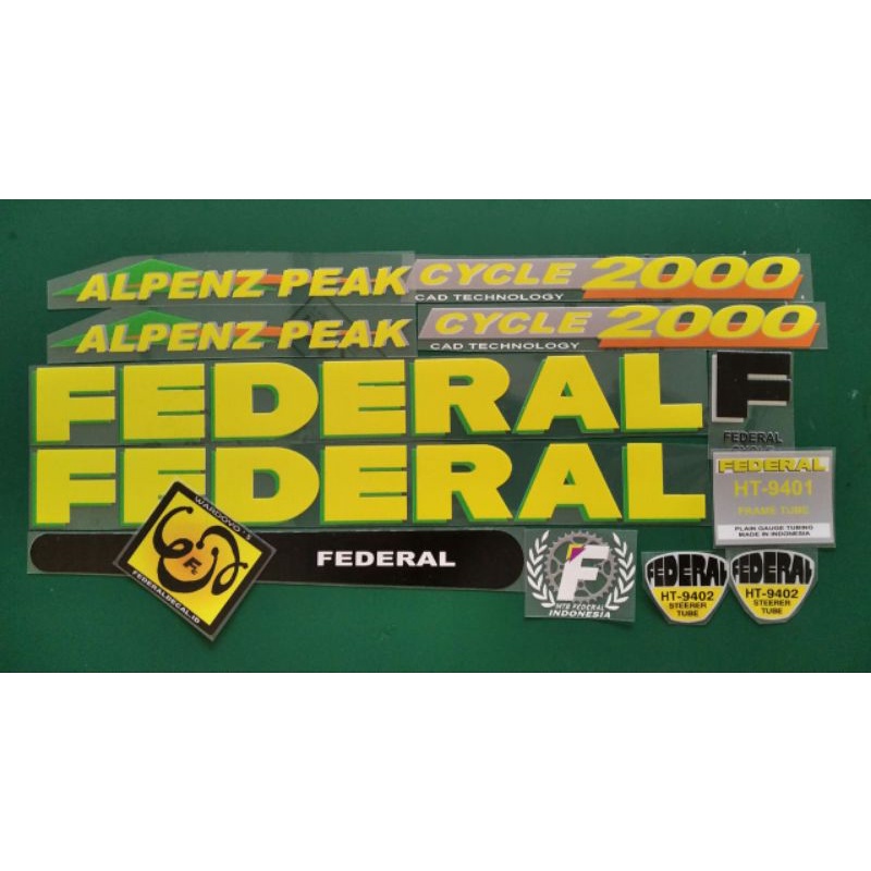 stiker federal decal