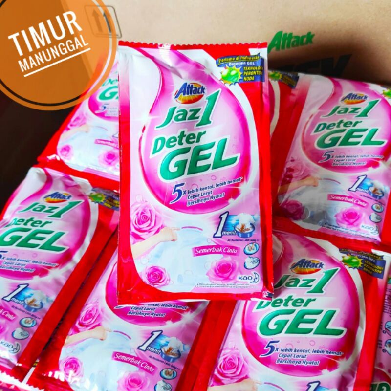 Jaz1 DeterGel Semerbak Cinta Renceng (6 pcs)
