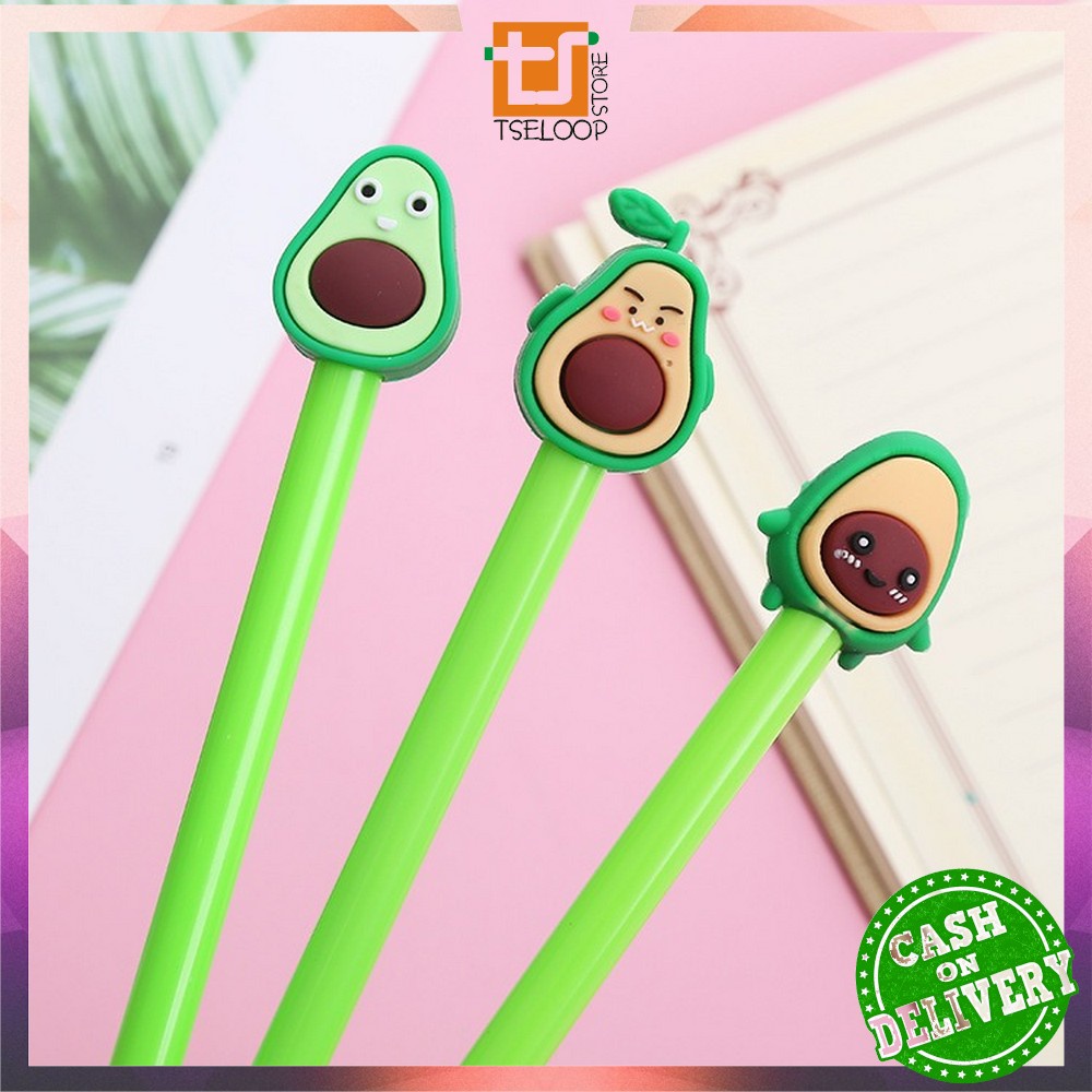 

OFM-A9 Pena / Pulpen Karakter Alpukat Lucu Pen Avocado Alat Tulis Stationary Murah