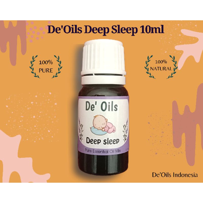 De'Oils Pure Essential Oil Deep Sleep Aromateraphy minyak Atsiri essential Oil baby