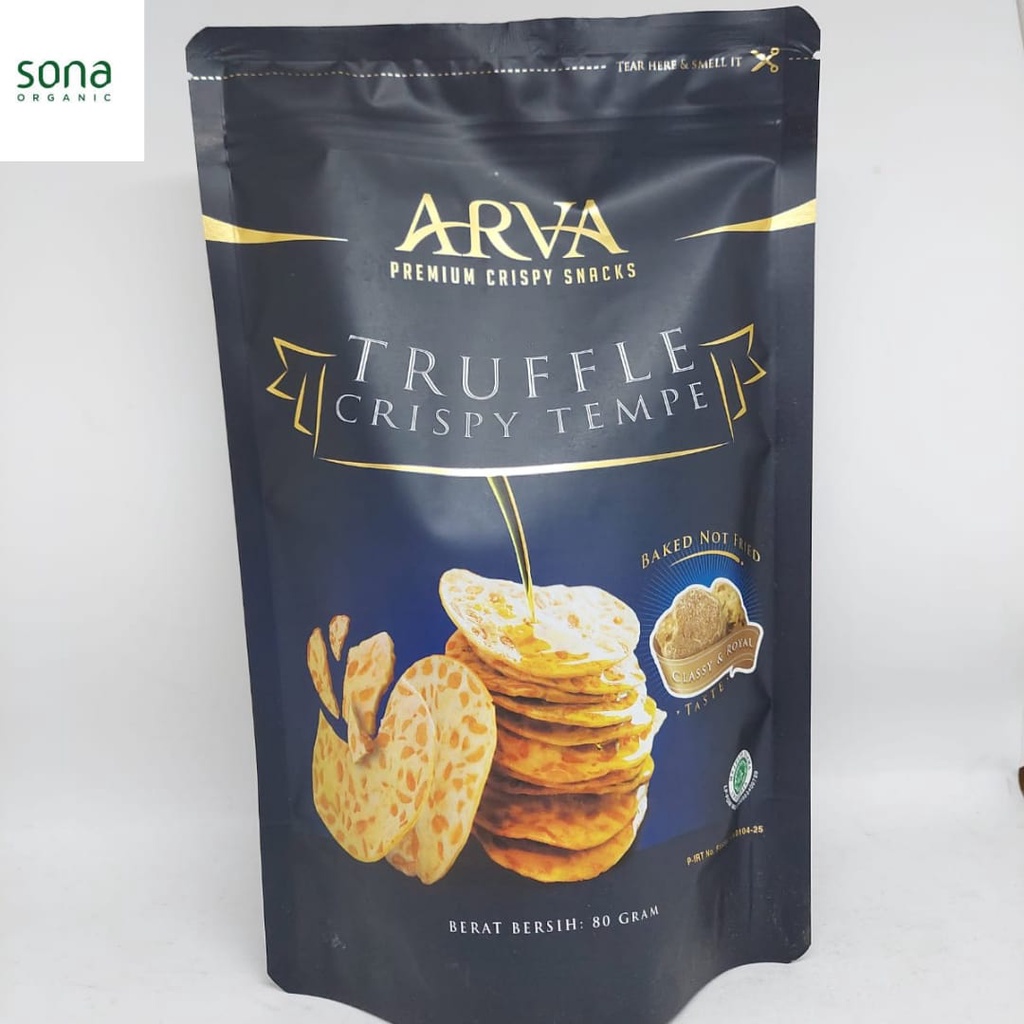 

Arva Keripik Tempe Crispy Truffle 80g - Non MSG