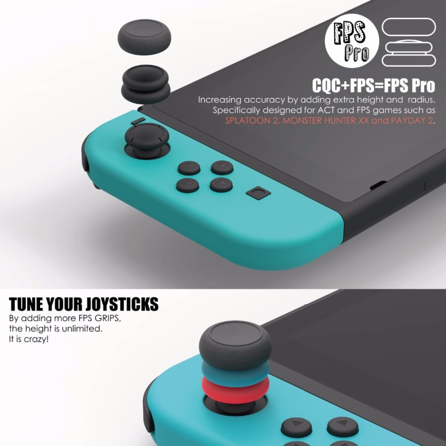 Nintendo Switch Skull &amp; Co Thumb Grip Analog JoyCon Cap Cover