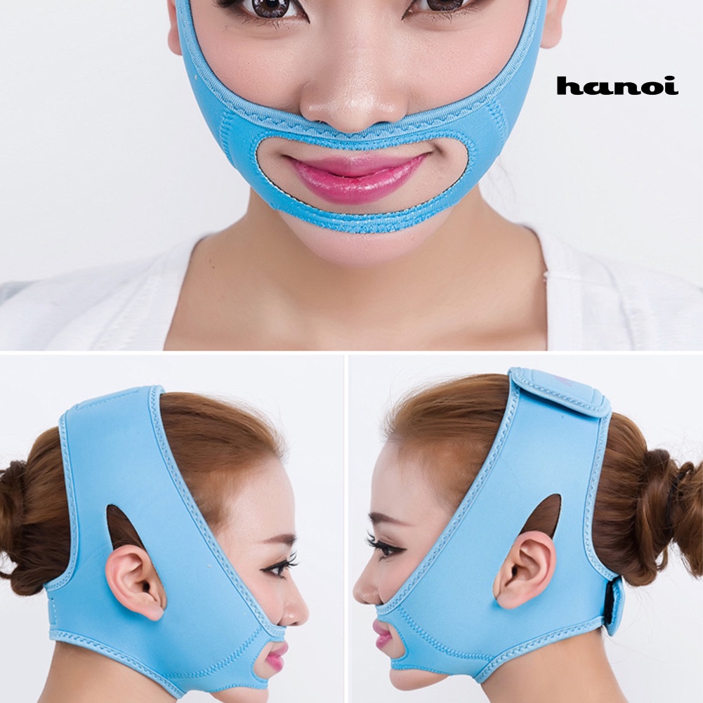 HQTM_Double Chin Thin-Face V-Face Bandage Massage Facial Slimming Belt Beauty Tool