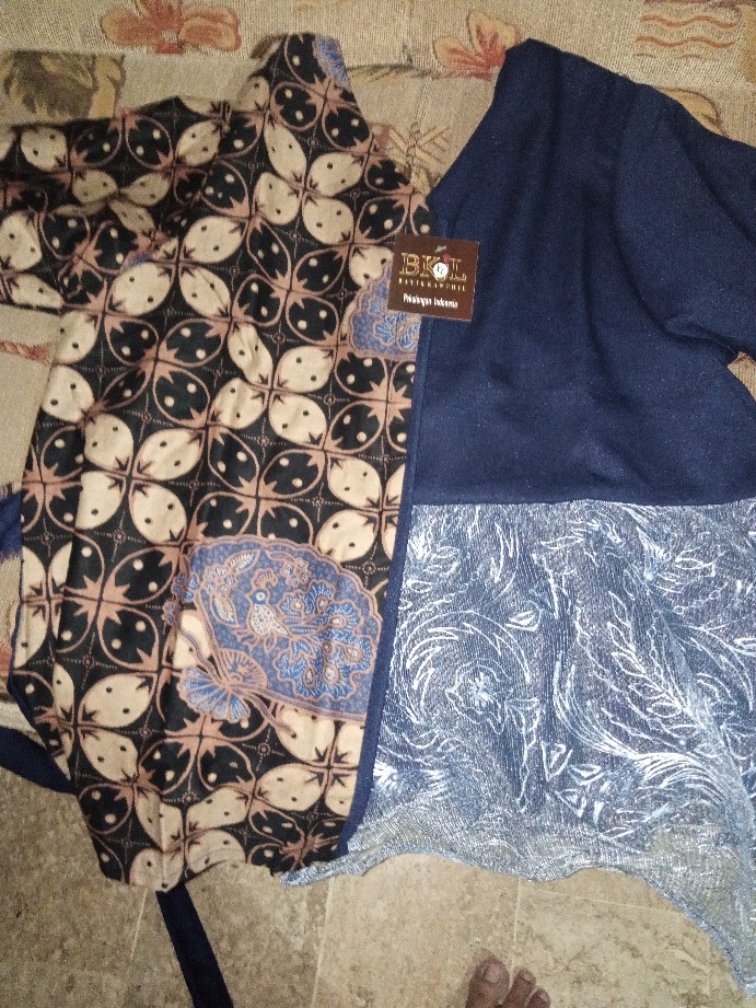 Tey-17 Batik Wanita Asj Sa Hrb026 Kenongo Kemeja Tosca Pendek