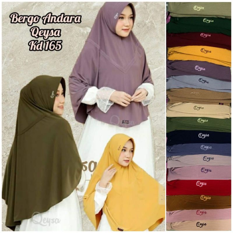 Qeysa Hijab- Qeysa Andara series - hijab instan - Jersey premium