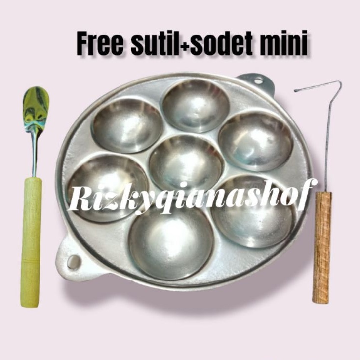 7 Lobang free sutil+sodet/Paket hemat 7 lobang cetakan baklor free sutil=sodet