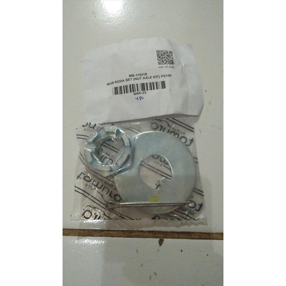 Mur As Roda Depan Nut Axle Kit PS100 PS120 Canter PS125 MB119318