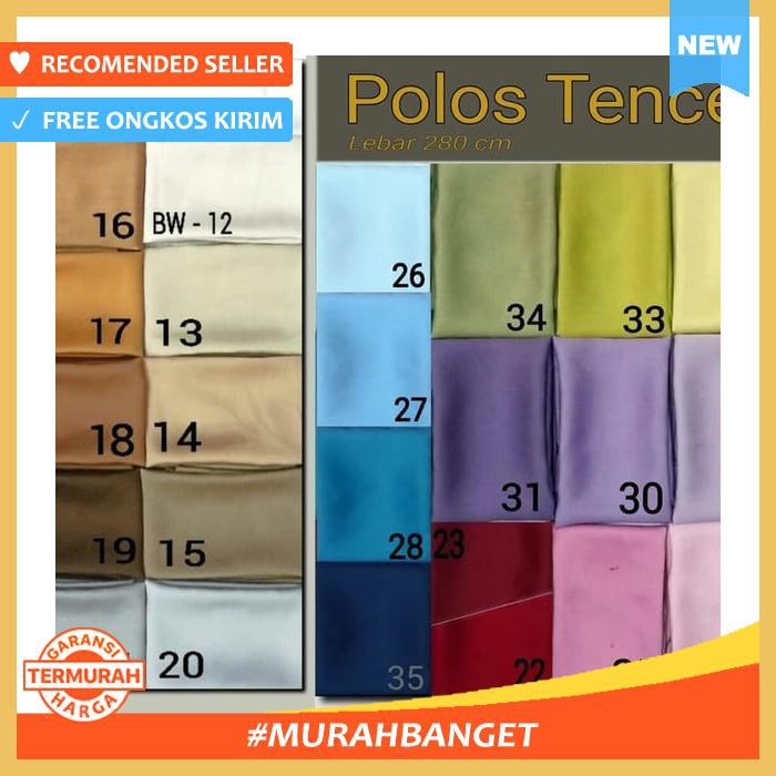 KAIN SPREI METERAN,POLOS TENCEL ORGANIK LEBAR 280CM