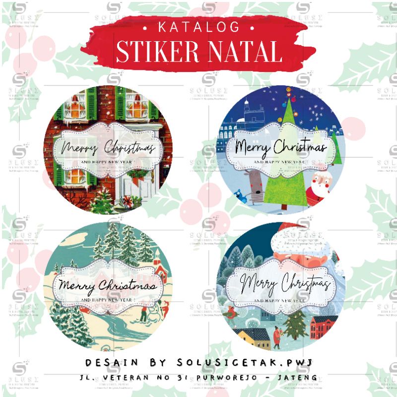 

Stiker Bulat Natal