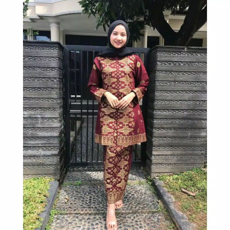 SETELAN BATIK SONGKET PALEMBANG