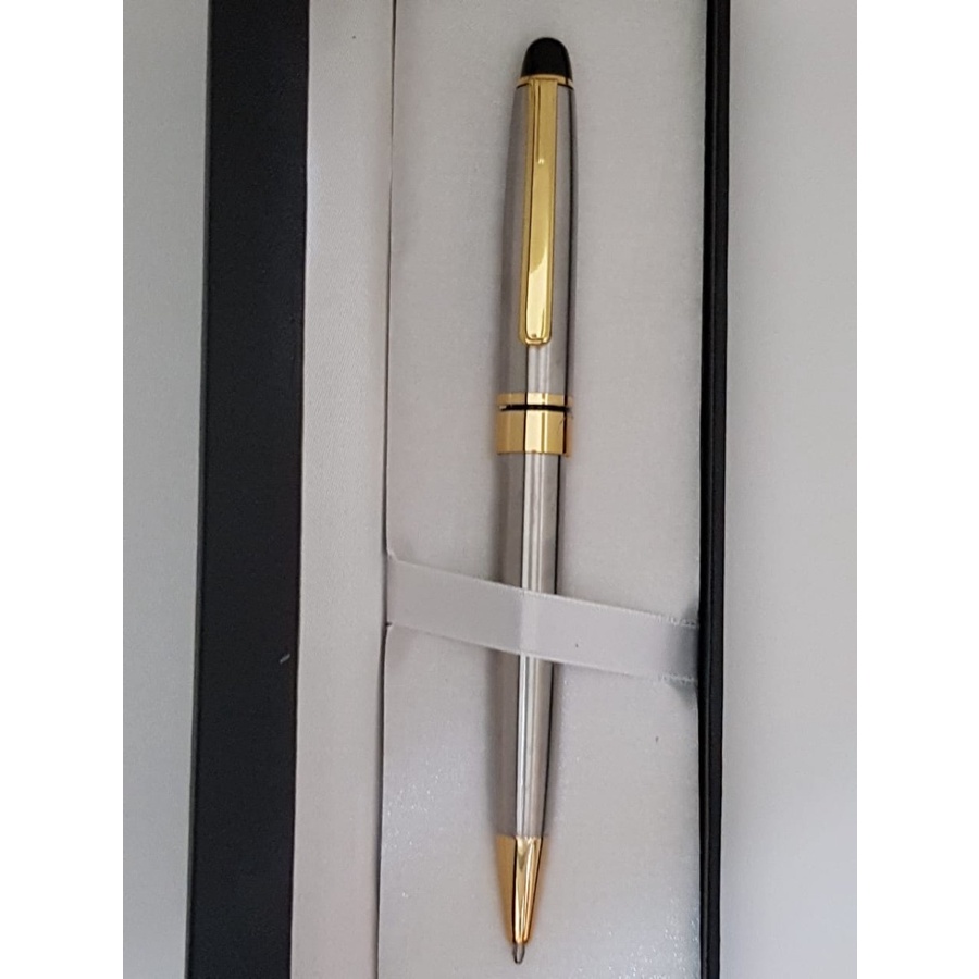 

Pulpen Elegant Model Montblanc Ballpoint 164 Stainless Gold Trim