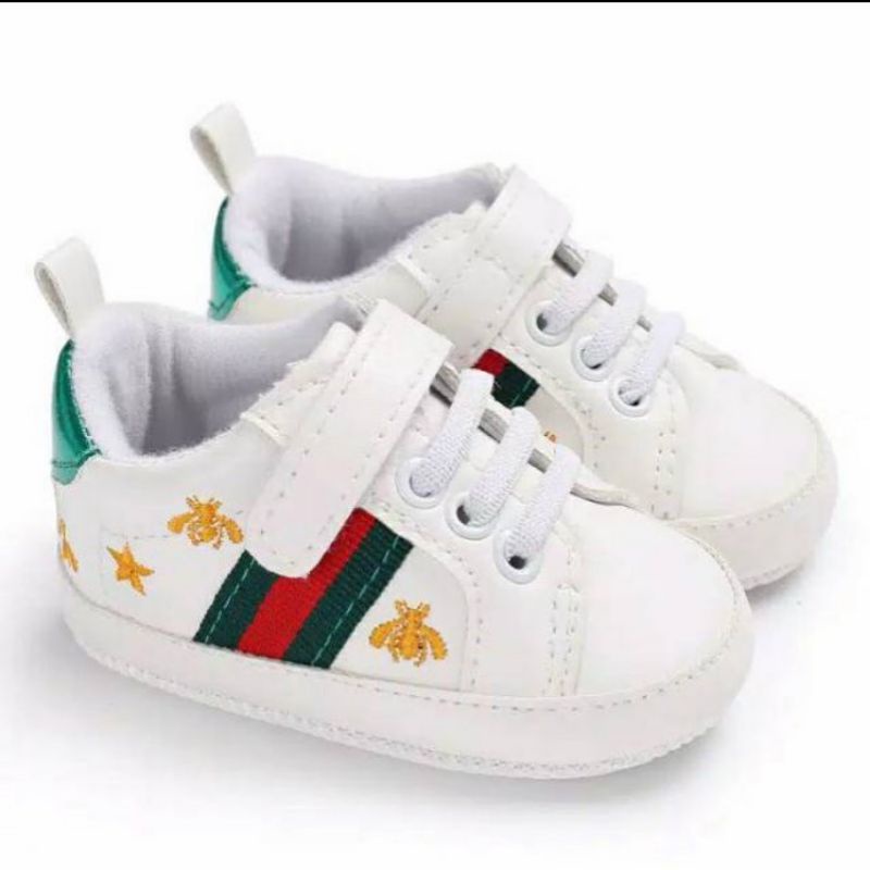 (COD) SEPATU BABY COWOK PREWALKER GUCCI BEE usia 0-12m
