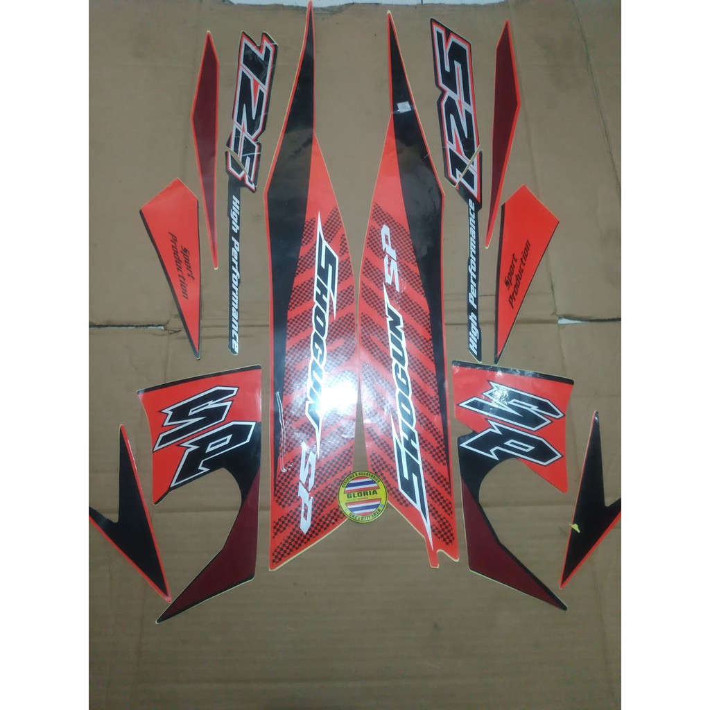 Striping List Body Shogun 125 SP Tahun 2009 - Merah