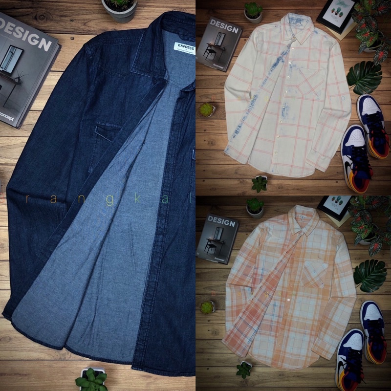 KEMEJA FLANEL AERO & EXPRESS DENIM