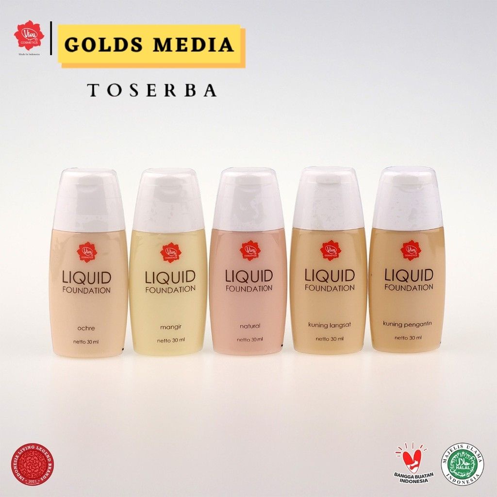 Viva Liquid Foundation - 30ml Foundation Viva Alas Bedak Viva Liquid Foundation Viva