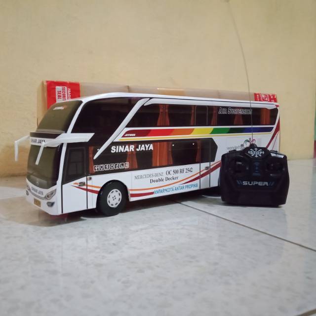 Miniatur Bus SINAR JAYA SDD RC dan Suara Telolet Basuri