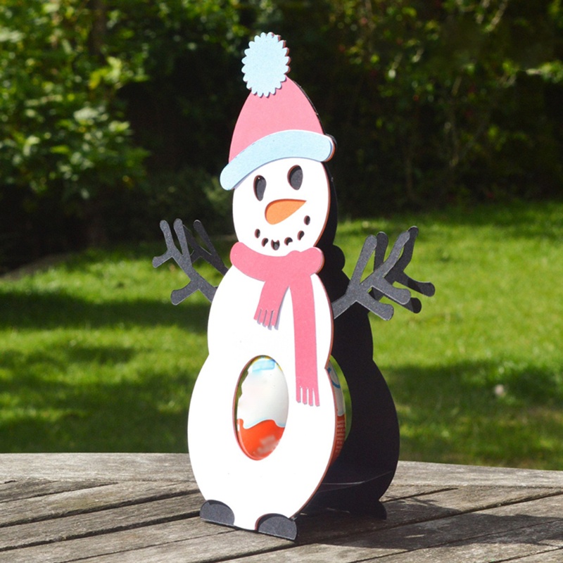 Cetakan Stensil Cutting Dies Motif Snowman Natal Bahan Metal Untuk Scrapbook / Craft DIY / Kartu