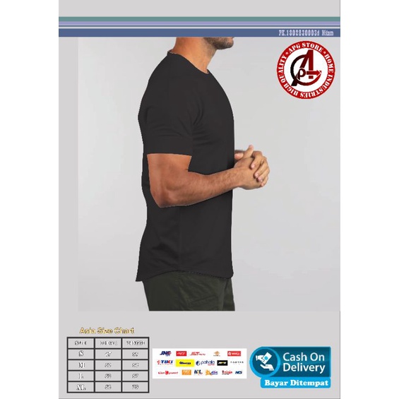 APG - Kaos Polos DROP CUT Anti Bakteri | Anti Bau Asap Rokok | Bahan US. PIMA COTTON
