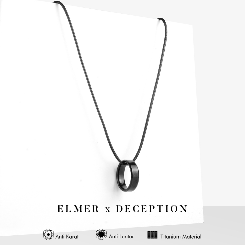 Emrys Elmer x Simple Ring Kalung Couple Pria Wanita