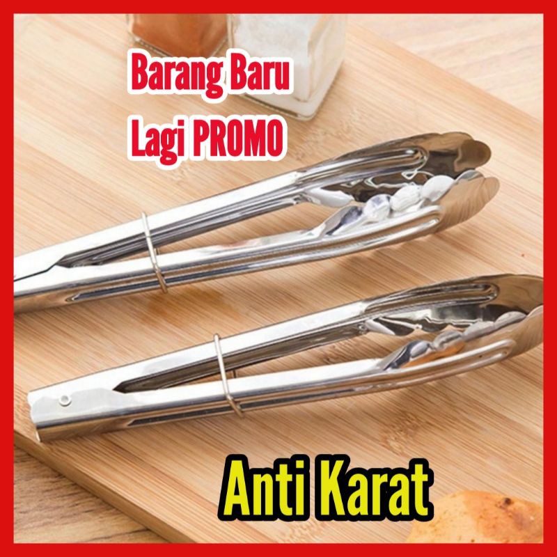 Alat Penjepit Gorengan / Capit Makanan Stainless / Japit Anti karat