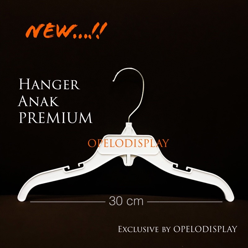 ( PREMIUM ) HANGER ANAK D98 HOOK BESI 30 CM