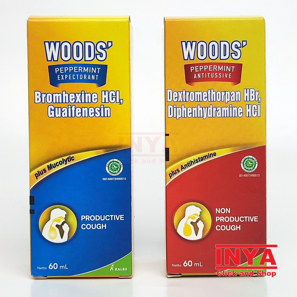 WOODS PEPERMINT ANTITUSSIVE BATUK TIDAK BERDAHAK 60ml - Obat Batuk