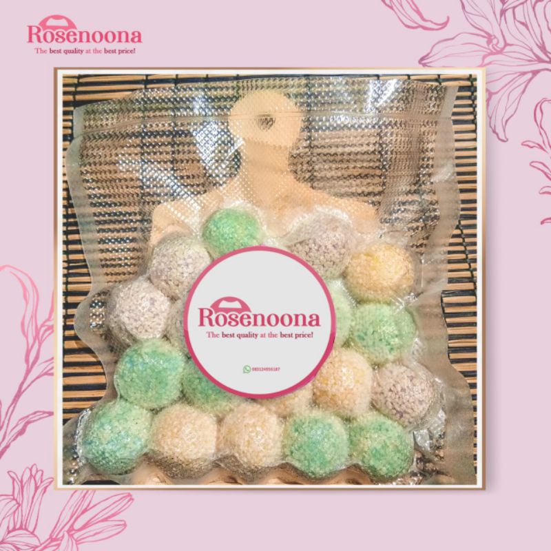 

Kue onde onde wijen pelangi/rainbow isi 20pcs/pack (frozen food) mini isi 20pcs/pack