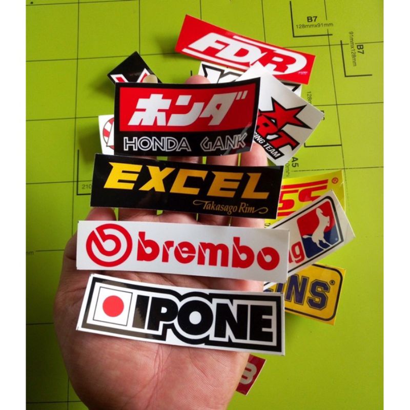 Stiker motor sponsor racing (bijian) - RCB GoPro Honda Gank