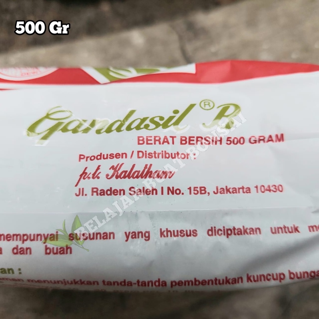 Pupuk Gandasil B Tanaman Buah Bunga Anggrek Kemasan 500 Gram