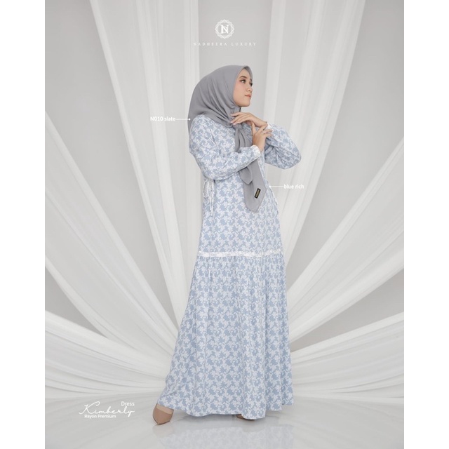 NEW KIMBERLY DRESS NADHEERA LUXURY GAMIS ADEM KONDANGAN HAJATAN