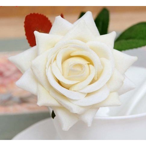 High Grade Velvet Artificial Rose Flower (1pc)